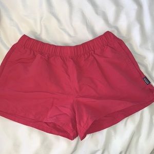 PATAGONIA women’s “barely baggy” shorts in PINK!
